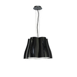 Miss 3 Light Pendant Light – Gloss Black & Polished Chrome