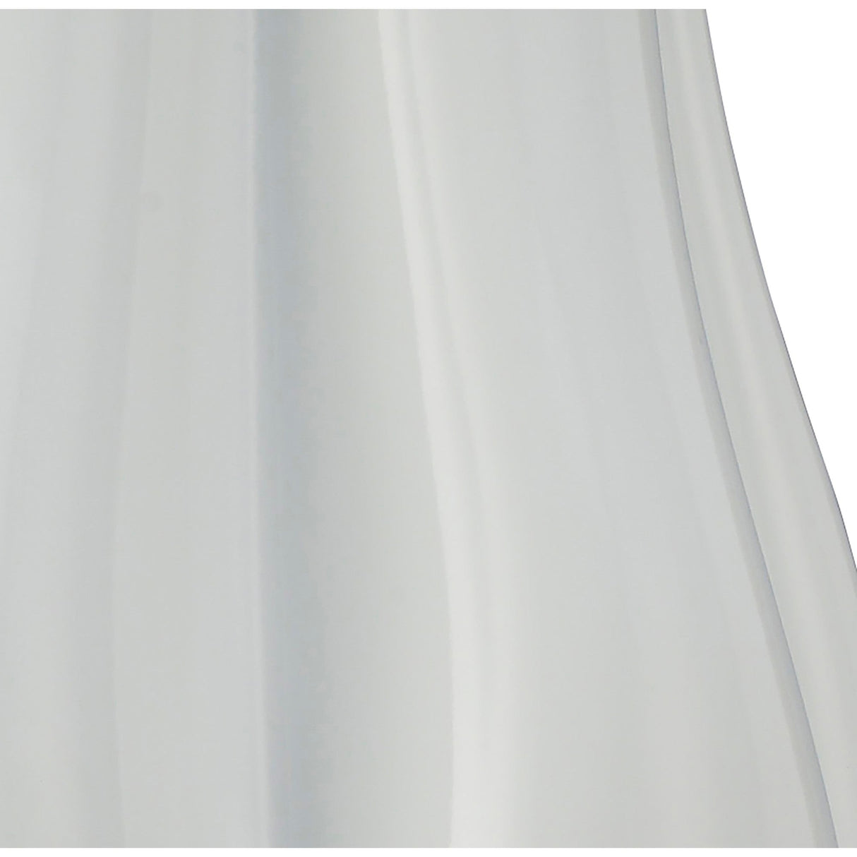 Close-up of the Miss 3 Light Floor Lamp in gloss white and polished chrome, featuring a wavy, slightly reflective surface with soft vertical lines that add modern elegance to contemporary interiors.