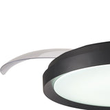 Mistral CCT Dimmable LED Ceiling Fan Light With Remote Control - Black