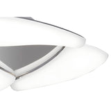Mistral LED Flush Ceiling Light 18W 3000K - Polished Chrome