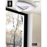 Mistral LED Flush Ceiling Light 18W 3000K - Polished Chrome