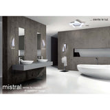 Mistral LED Flush Ceiling Light 30W 3000K - Polished Chrome