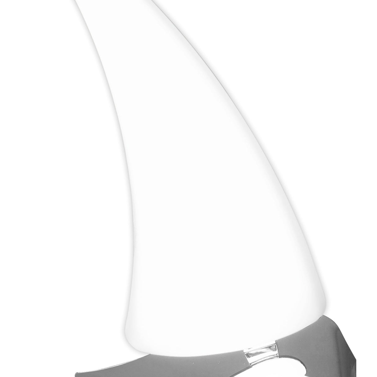 Mistral LED Frosted Acrylic Left Table Lamp 6W 3000K - Polished Chrome