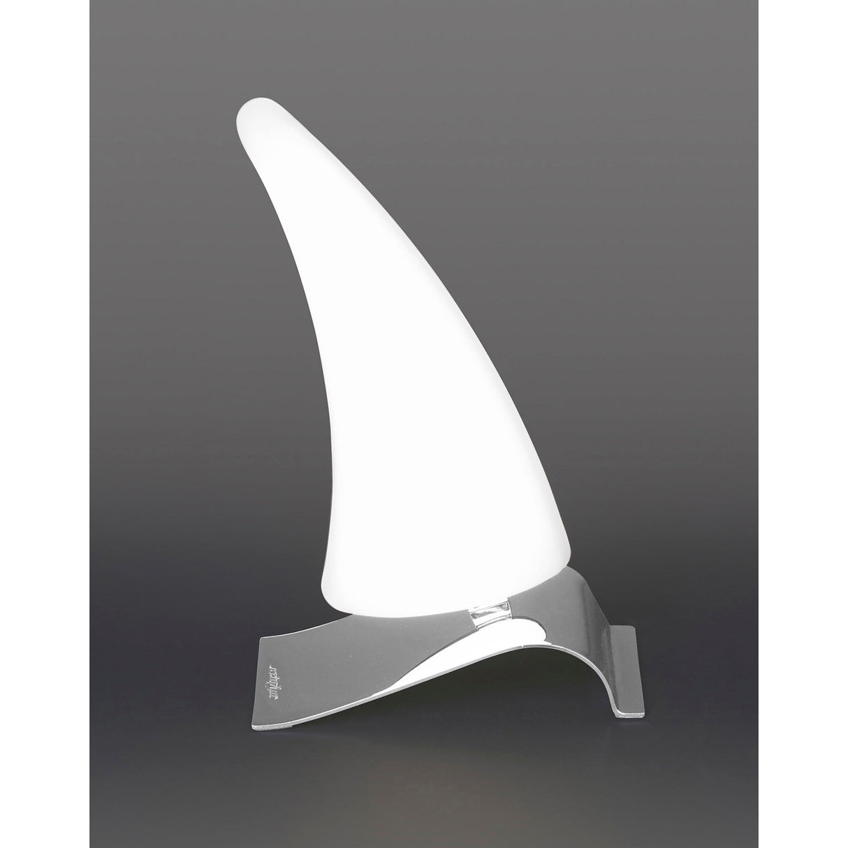 Mistral LED Frosted Acrylic Left Table Lamp 6W 3000K - Polished Chrome