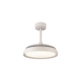 Mistral Mini CCT Dimmable LED Ceiling Fan Light With Remote Control - White