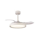 Mistral Mini CCT Dimmable LED Ceiling Fan Light With Remote Control - White
