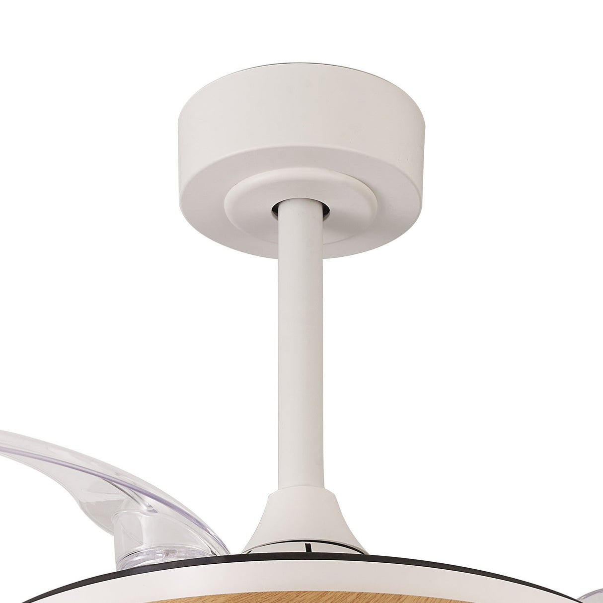 Mistral Mini CCT Dimmable LED Ceiling Fan Light With Remote Control - Brown