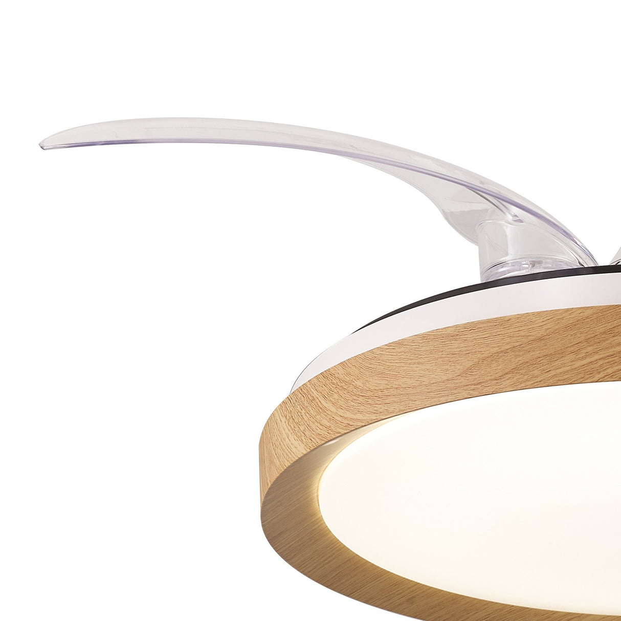 Mistral Mini CCT Dimmable LED Ceiling Fan Light With Remote Control - Brown