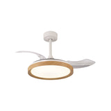 Mistral Mini CCT Dimmable LED Ceiling Fan Light With Remote Control - Brown