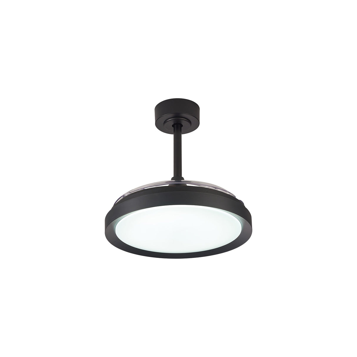 Mistral Mini CCT Dimmable LED Ceiling Fan Light With Remote Control - Black