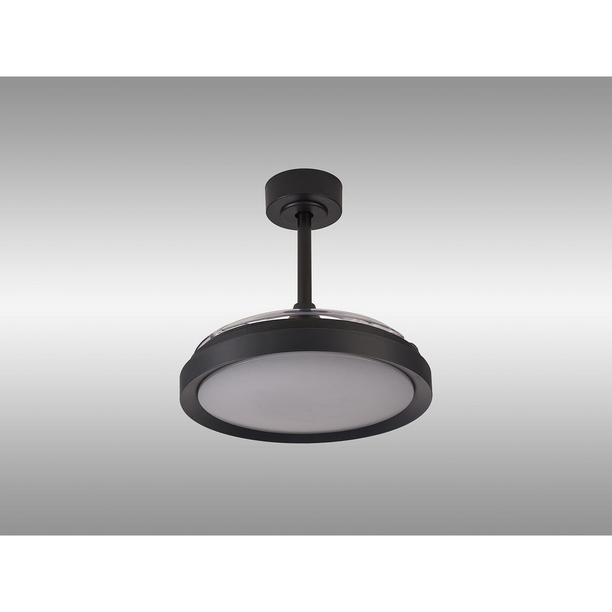 Mistral Mini CCT Dimmable LED Ceiling Fan Light With Remote Control - Black