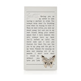 Sister Wooden Standing Plaque with Silver Butterfly - Grey
