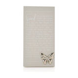 Friend Wooden Standing Plaque with Silver Butterfly - Grey
