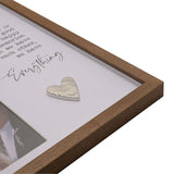 Everything Collage Wooden Photo Frame with Heart - White