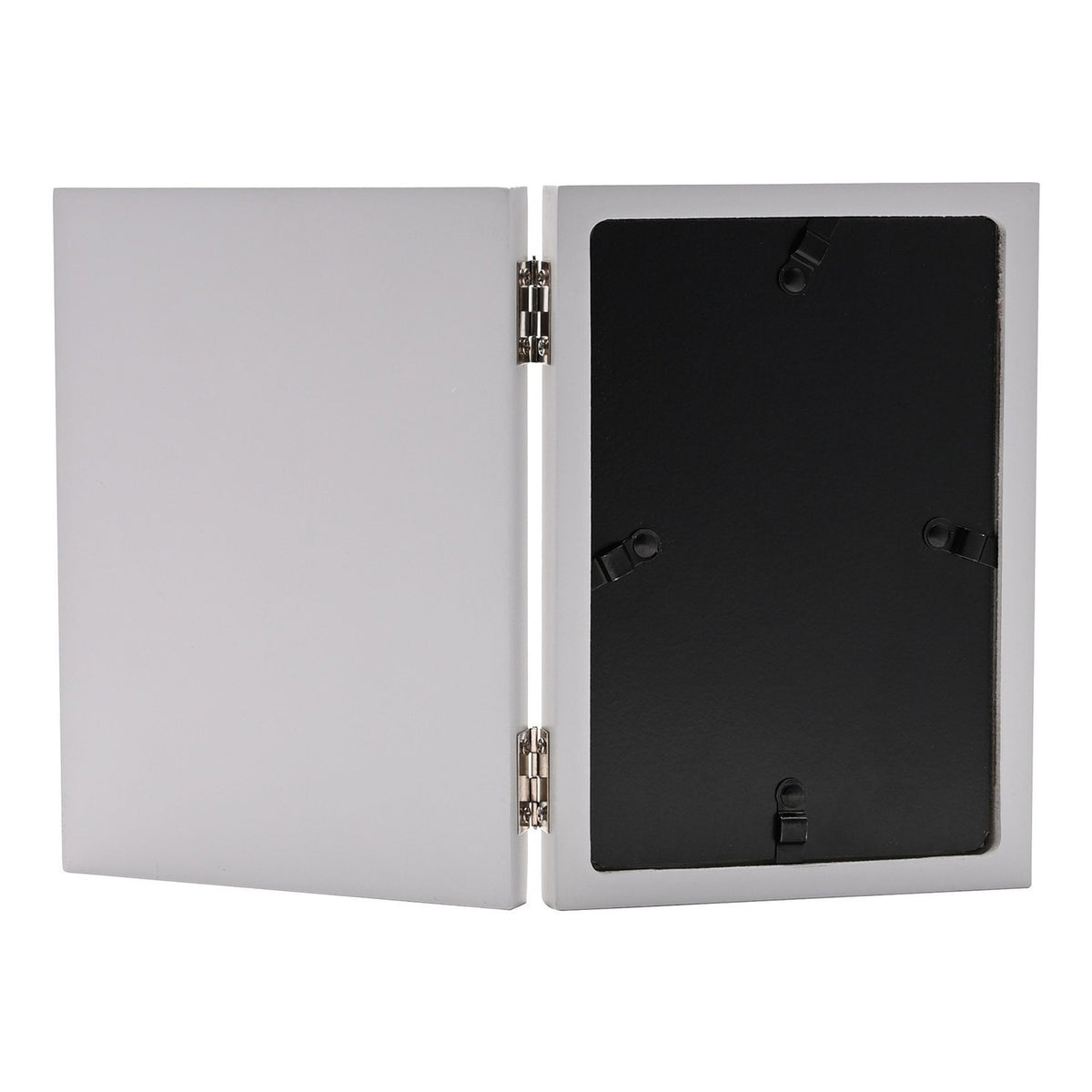 Grandchildren Leaf Print Hinged Photo Frame 6 x 4in - Grey