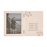 Daughter Verse Hinged Standing Photo Frame 6 x 4in - White