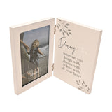 Daughter Verse Hinged Standing Photo Frame 6 x 4in - White