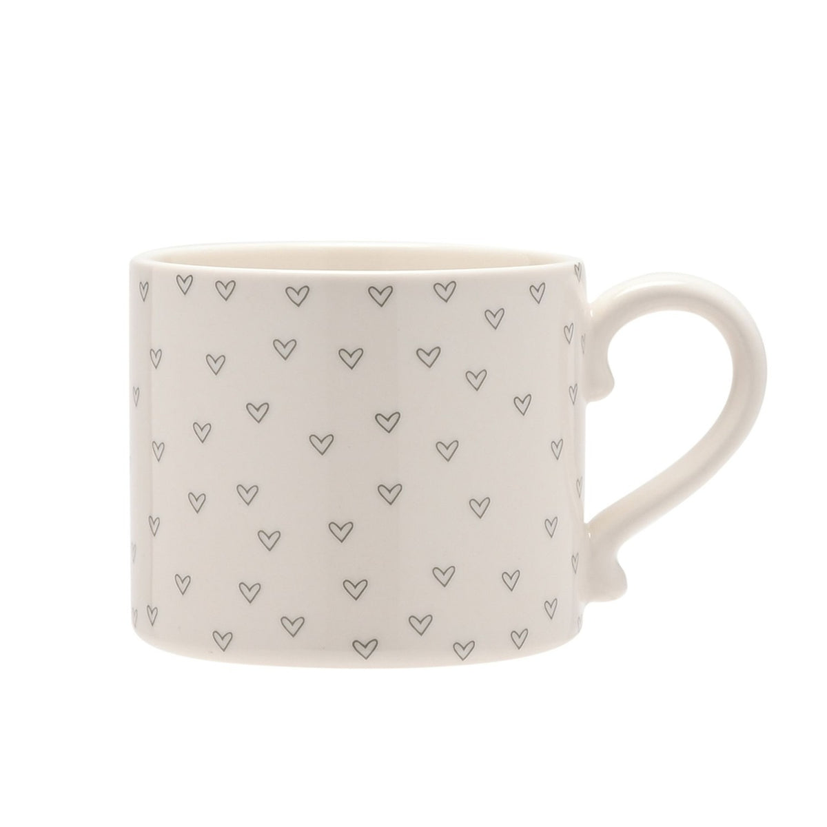 Whole Lot of Love Heart Print Stoneware Mug 290ml - White