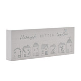 Always Better Together Mini Wooden Mantel Plaque - Grey