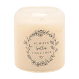 Always Better Together Scented Candle 210g - Off White & Grey