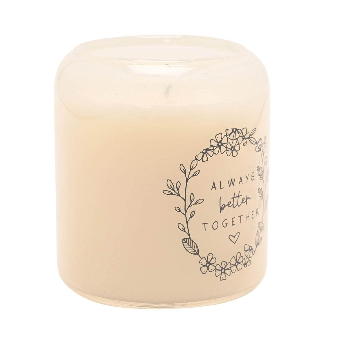 Always Better Together Scented Candle 210g - Off White & Grey