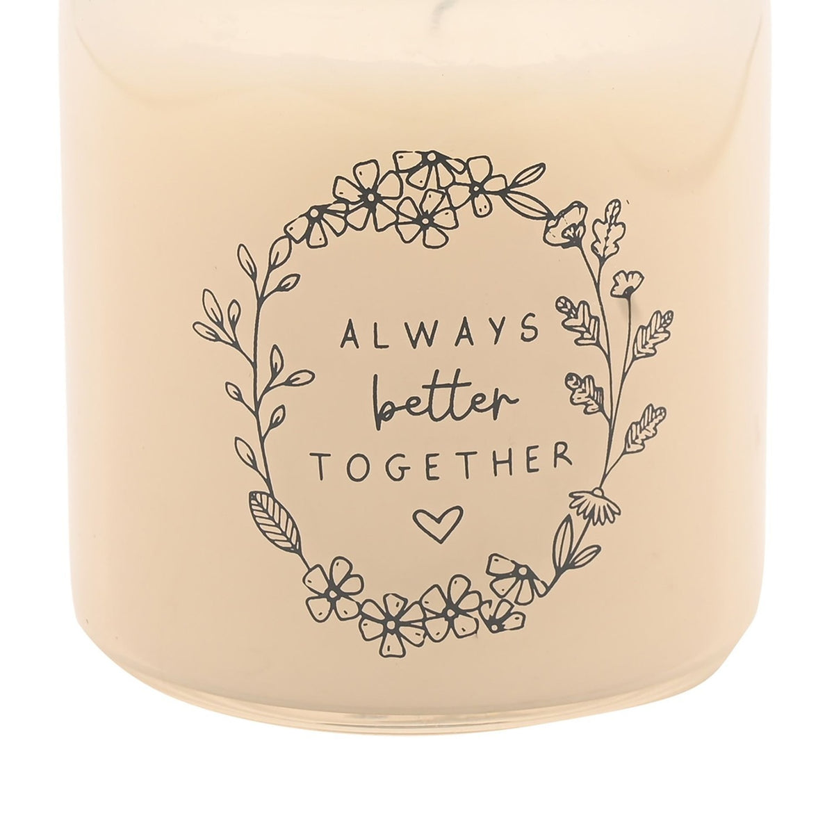 Always Better Together Scented Candle 210g - Off White & Grey