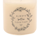 Always Better Together Scented Candle 210g - Off White & Grey