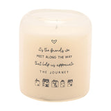 Friends Journey Houses Scented Candle 210g - Cream & Grey