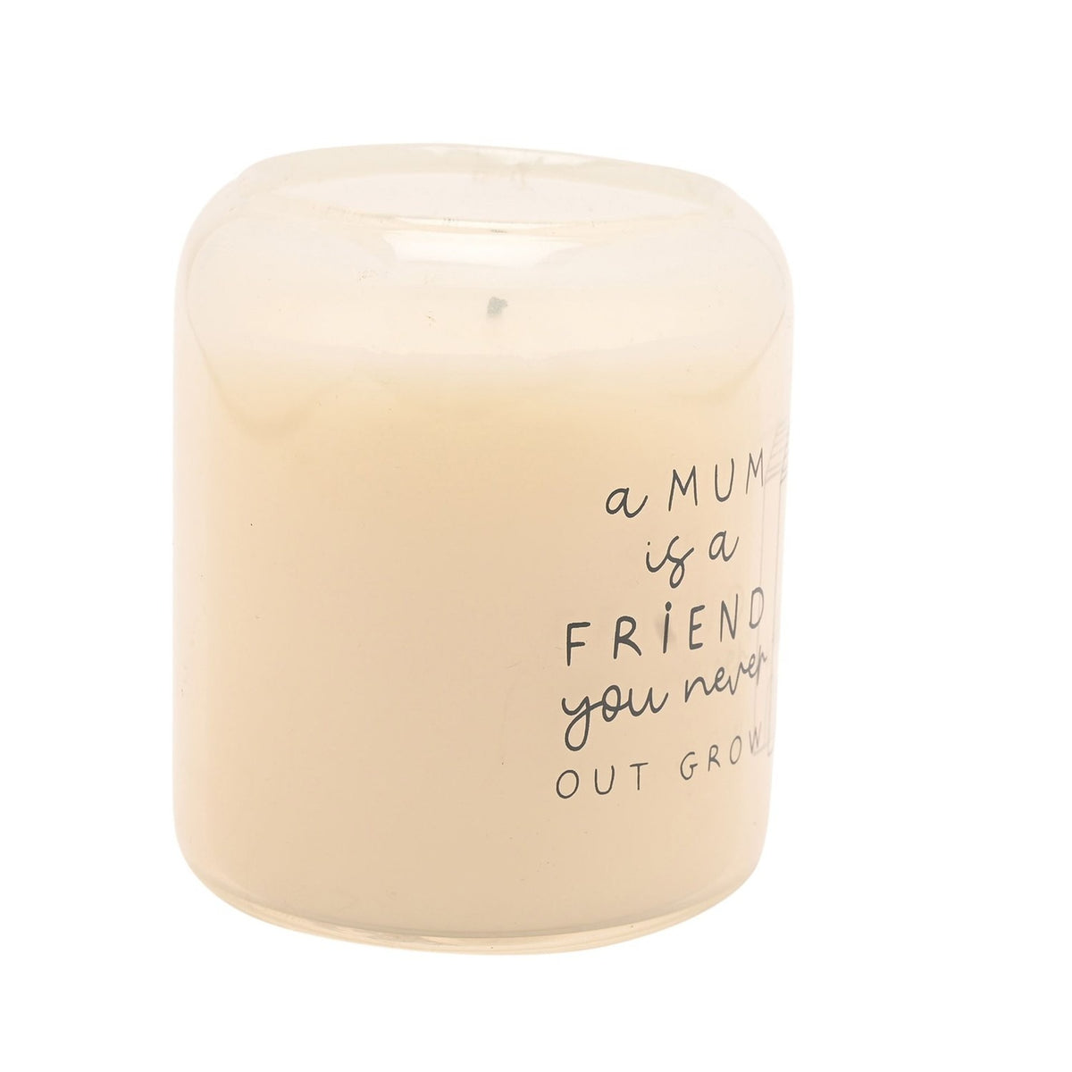 Mum Forever Friend House Scented Candle 210g - Cream & Grey