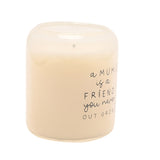 Mum Forever Friend House Scented Candle 210g - Cream & Grey