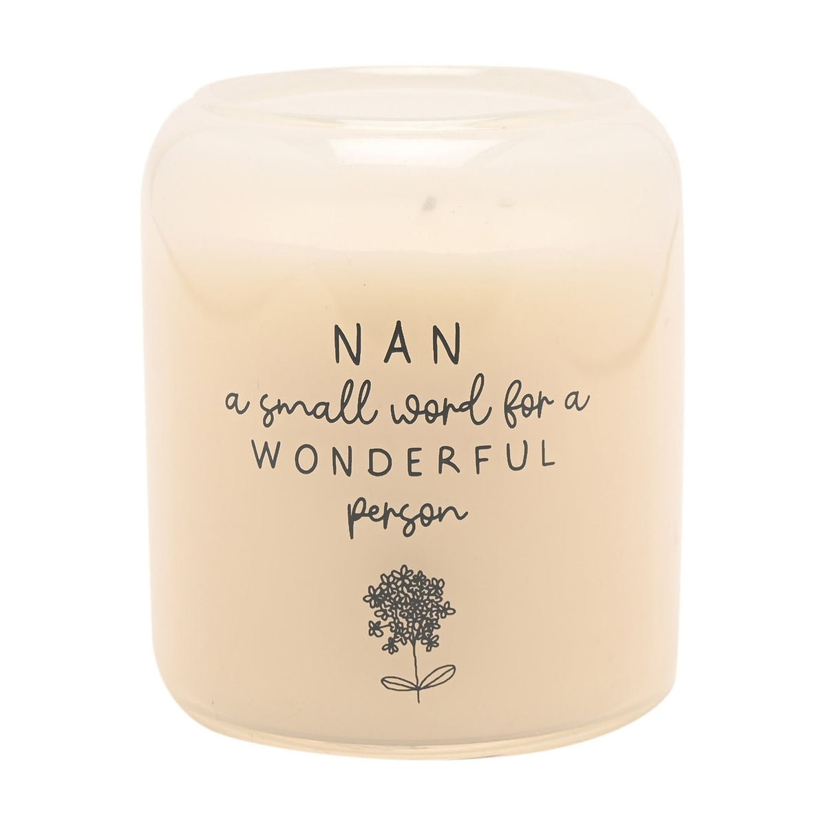 Nan Wonderful Person Scented Candle 210g - Cream & Grey