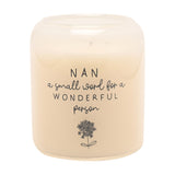 Nan Wonderful Person Scented Candle 210g - Cream & Grey