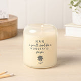 Nan Wonderful Person Scented Candle 210g - Cream & Grey