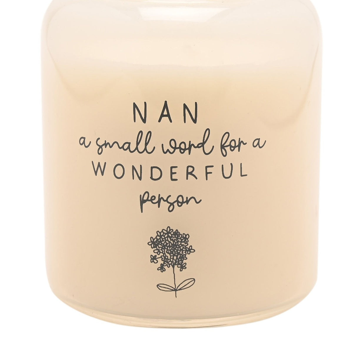 Nan Wonderful Person Scented Candle 210g - Cream & Grey