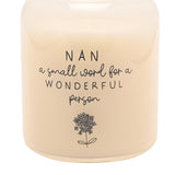 Nan Wonderful Person Scented Candle 210g - Cream & Grey