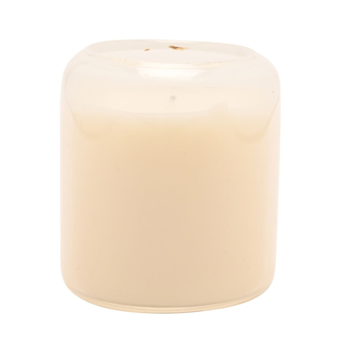 Thank You Heart Print Scented Candle 210g - Cream & Grey