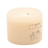 Love Grows Best Double Wick Scented Candle 390g - Cream