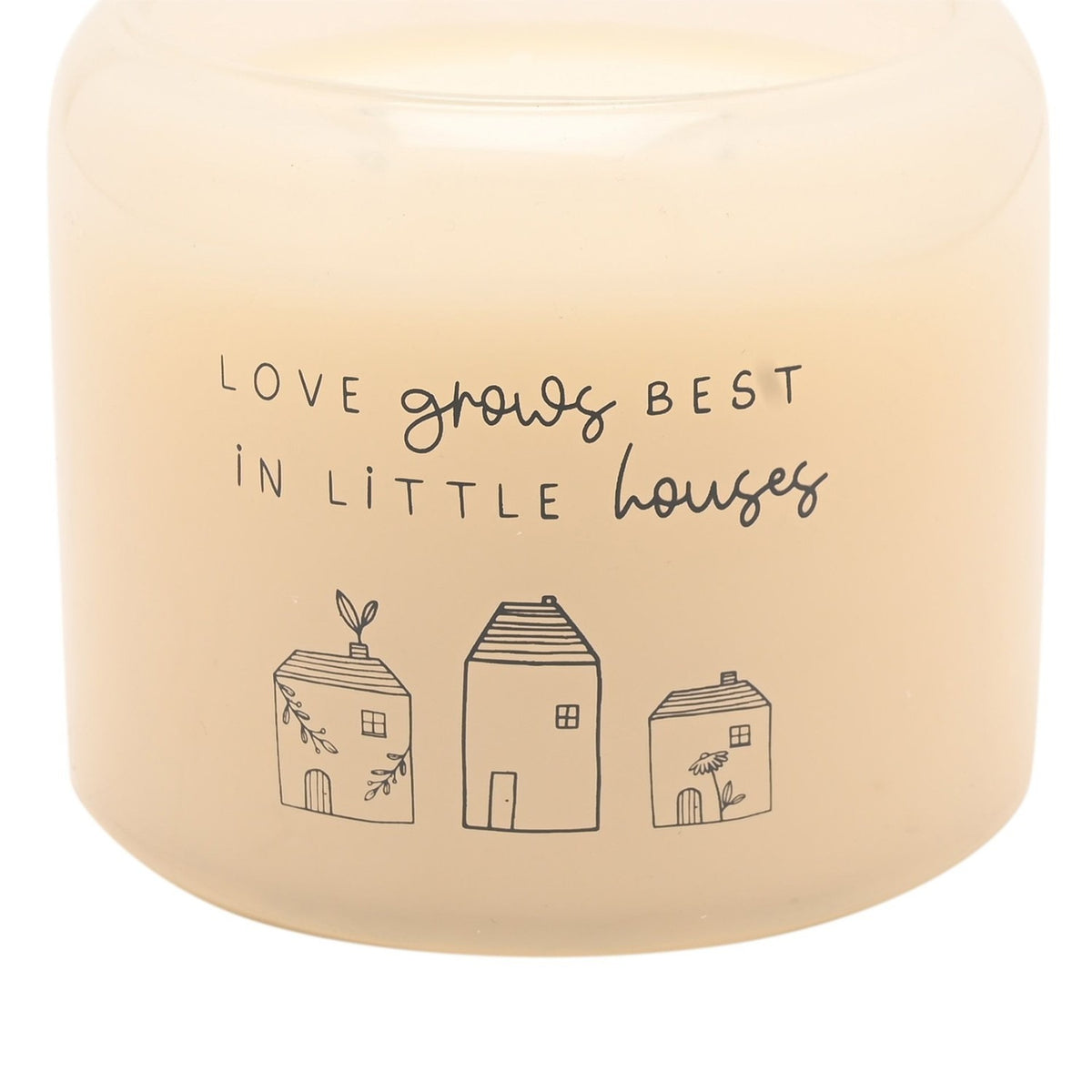 Love Grows Best Double Wick Scented Candle 390g - Cream