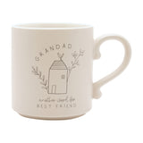 Grandad Best Friend Mug with Inside Words 400ml - Cream