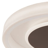 Moca LED Flush Ceiling Light 40W 4000K - White/Mocha