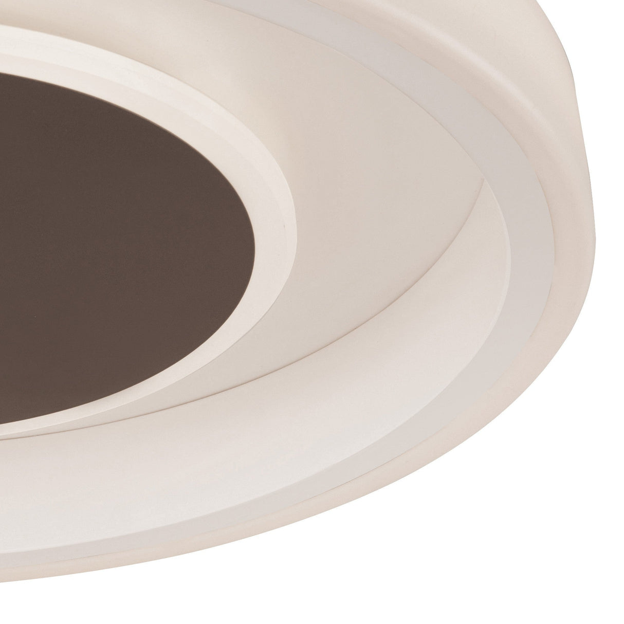 Moca LED Flush Ceiling Light 40W 4000K - White/Mocha