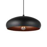 Mogano 1 Pendant Light - Black & Copper