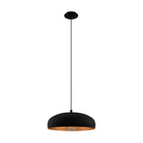 Mogano 1 Pendant Light - Black & Copper