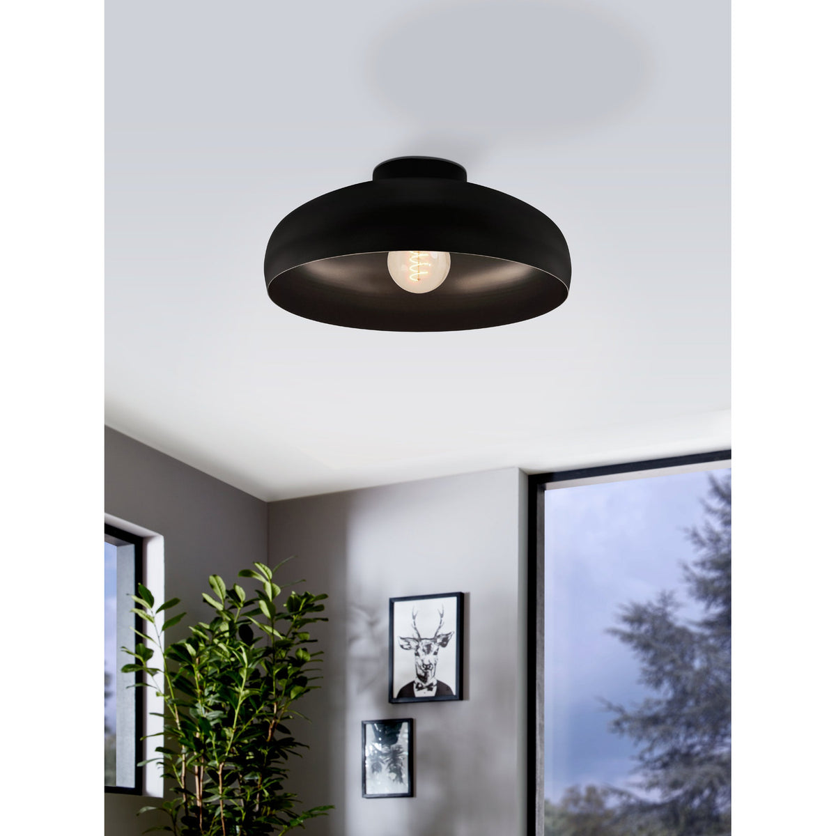 Mogano Ceiling Light - Black