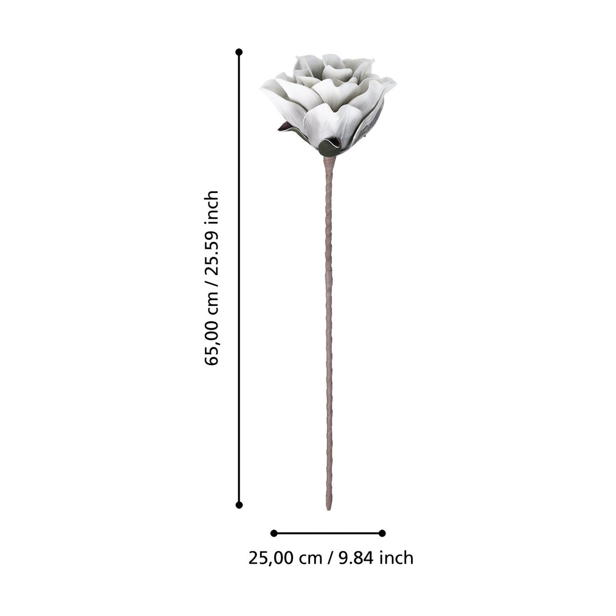 Molave Artificial Flower - Grey & White