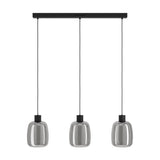 Molochio Smart Colour Changing Smoked Glass Linear Pendant Light