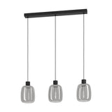 Molochio Smart Colour Changing Smoked Glass Linear Pendant Light
