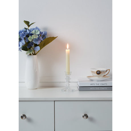 Molume Glass Candlestick - Clear