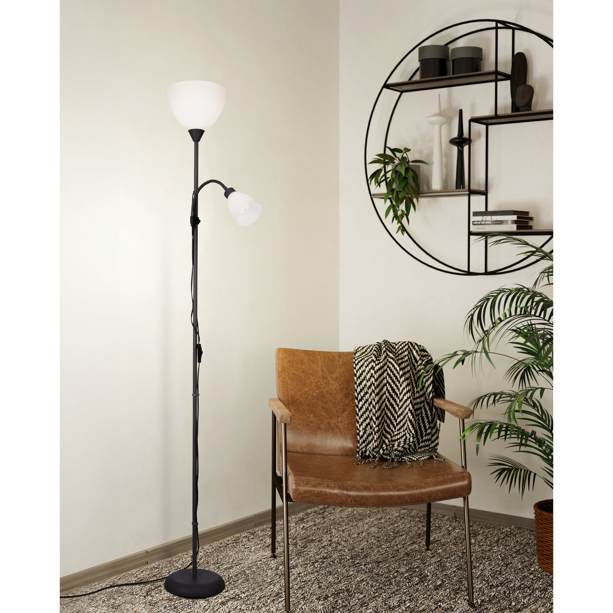 Montanini-E Mother and Child Floor Lamp - Black