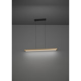 Montebuono 2 Light Pendant - Black, Brown & Gold